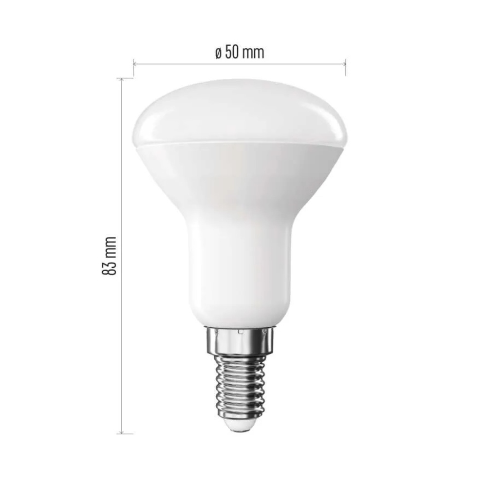 LED izzó Classic R50 / E14 / 4,2 W (40 W) / 470 lm / meleg fehér