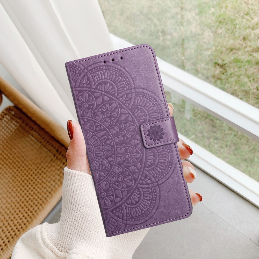 Mandala könyv tok Xiaomi Redmi 13C 5G - lila
