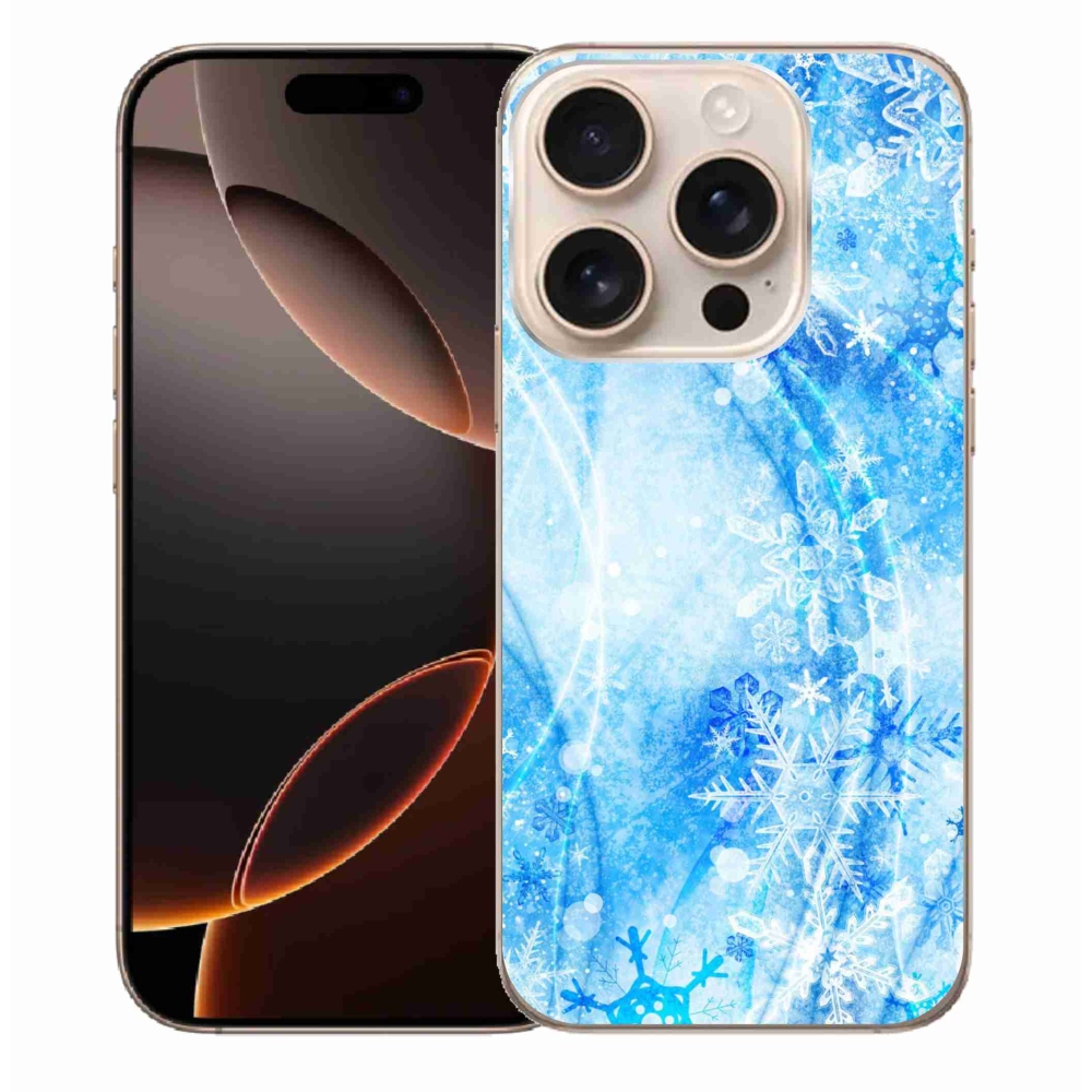 Zselés borítás mmCase iPhone 16 Pro Max készülékhez - hópelyhek
