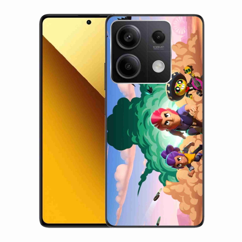 Gél borítás mmCase a Xiaomi Redmi Note 13 5G-hez - verekedős csillagok