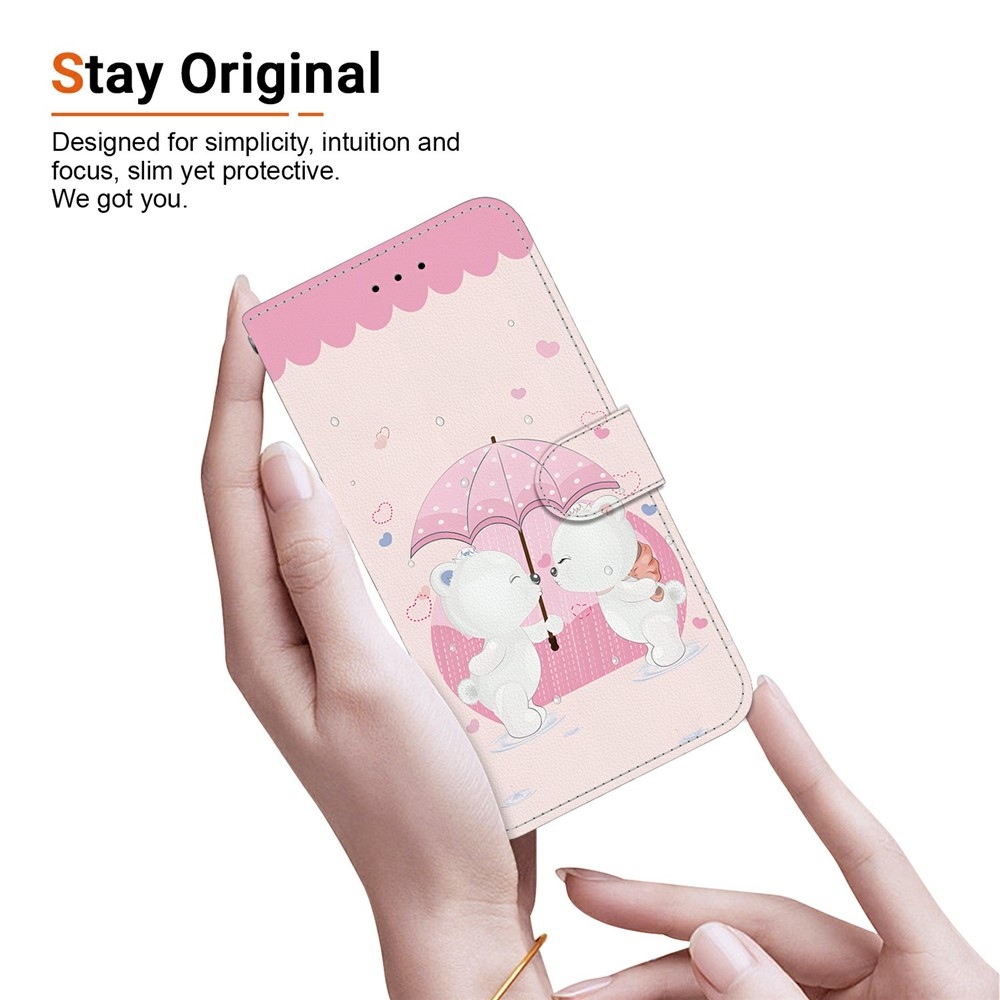 Sokoldalú könyvtáska Xiaomi Redmi 15 4G (171mm) - medvékhez