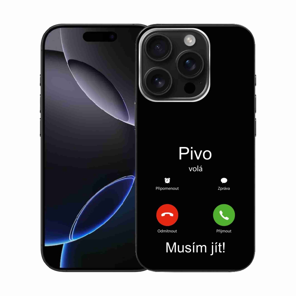 Gél borítás mmCase iPhone 16 Pro készülékhez - sörhívások fekete háttérrel