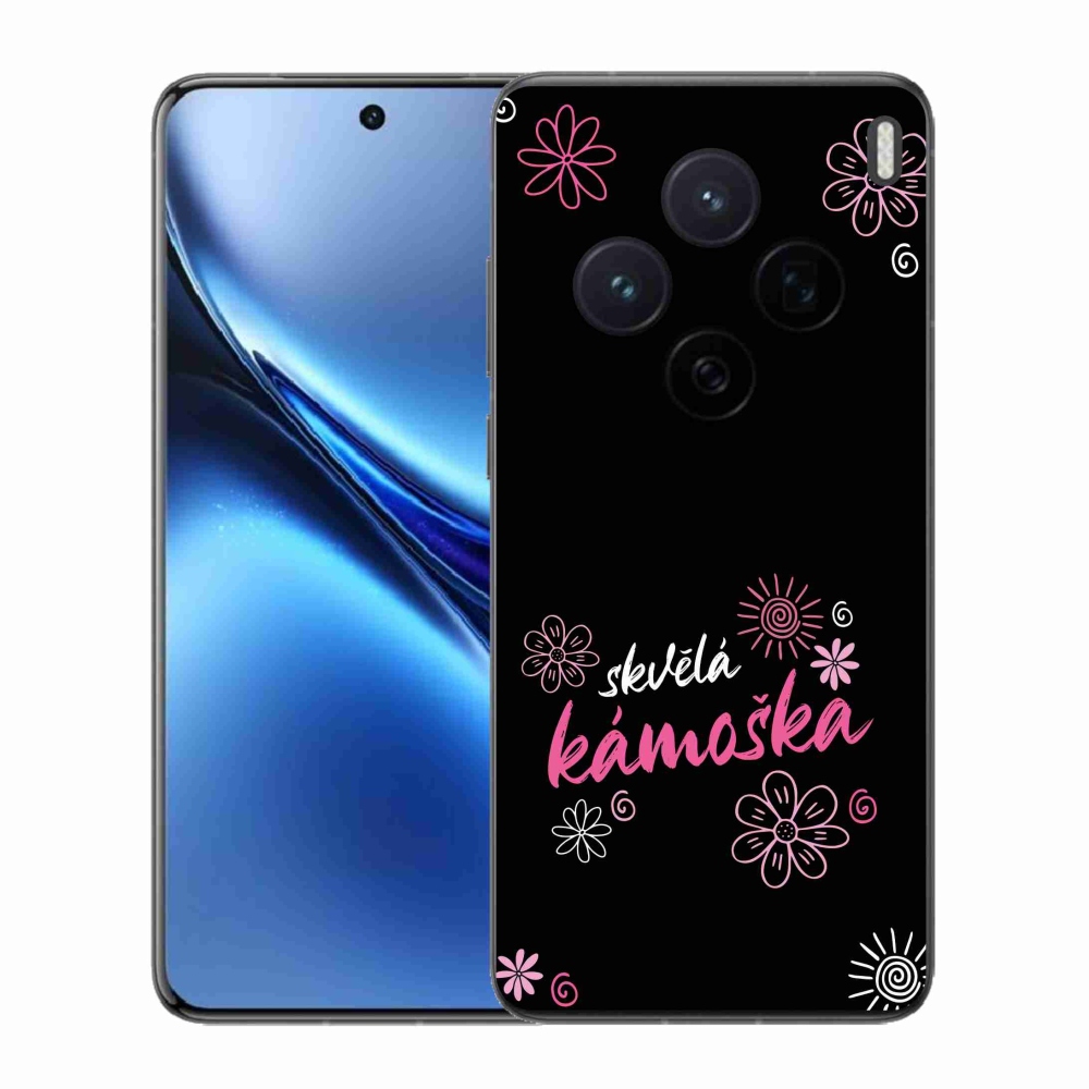 Gél borító mmCase a Vivo X200 5G-n - nagyszerű haver fekete háttérrel