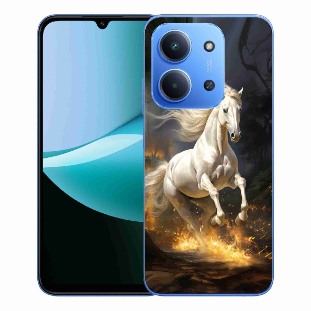 Gél borítás mmCase a Xiaomi Redmi 15C 4G/5G (173mm) - fehér ló 2