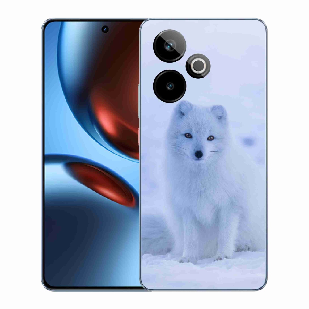 Zselés borítás mmCase a Realme GT 7 5G/GT 7T 5G számára - polár róka