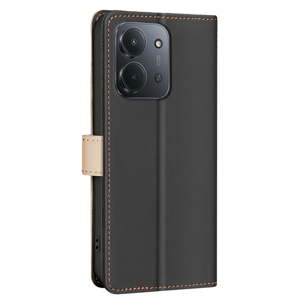 BNF DUO könyvtáska Xiaomi Redmi 15C 4G/5G (173mm) - fekete