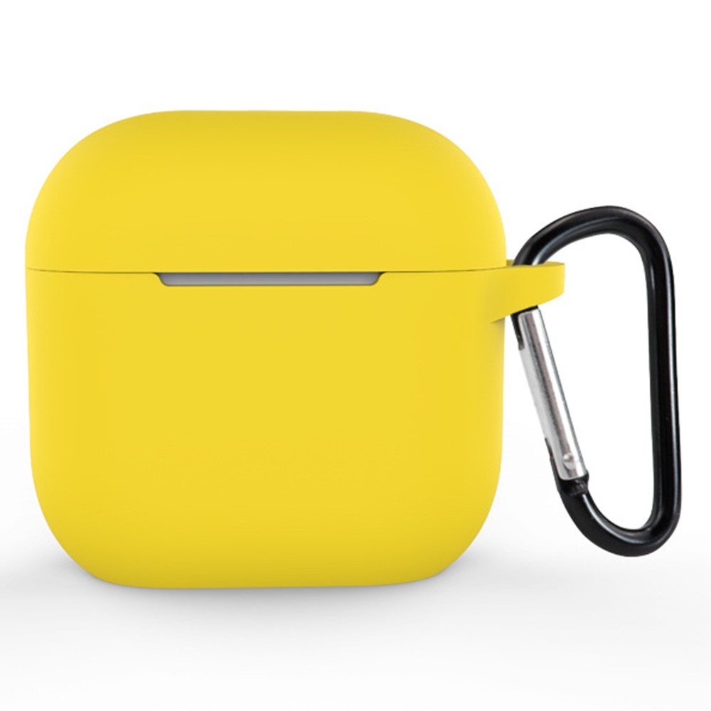 Hüvelyes szilikon tok Apple AirPods 4 készülékhez - sárga