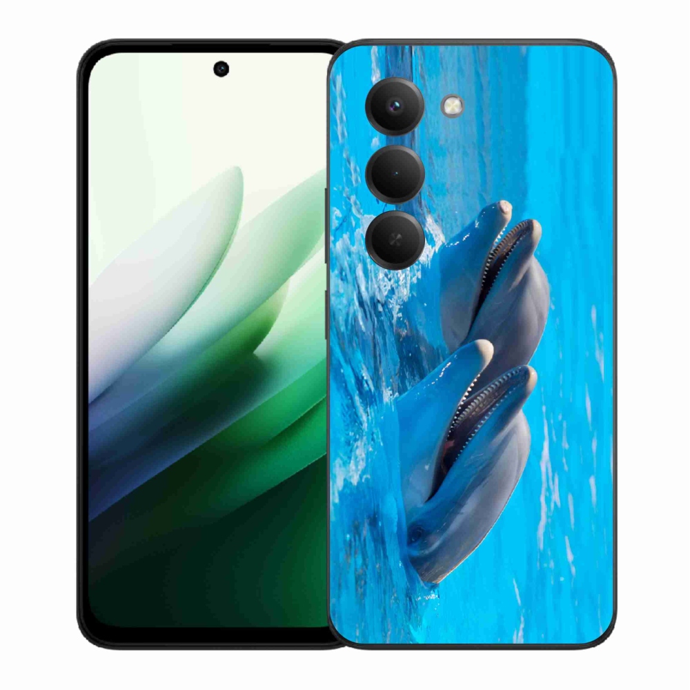 Gél borítás mmCase a Xiaomi Redmi 15 5G-hez - delfinek