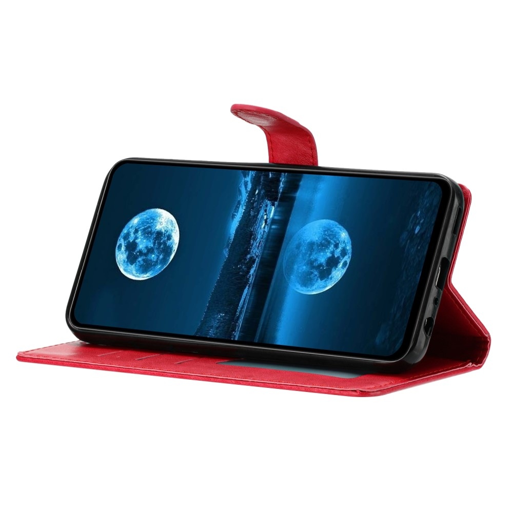 Vérrögök könyv tok Samsung Galaxy S25-hez - rózsaszínű