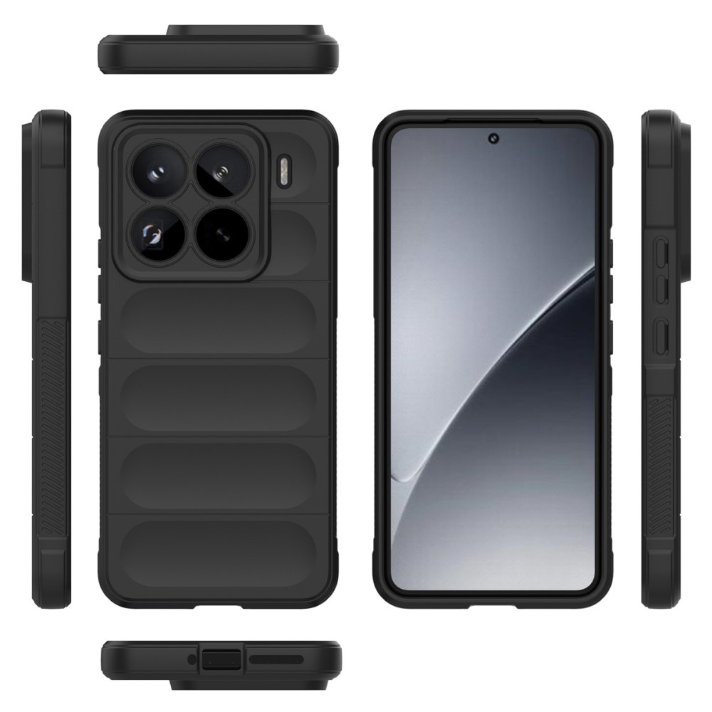 Rugg tartós zselés tok Xiaomi 15 Pro-hoz - fekete