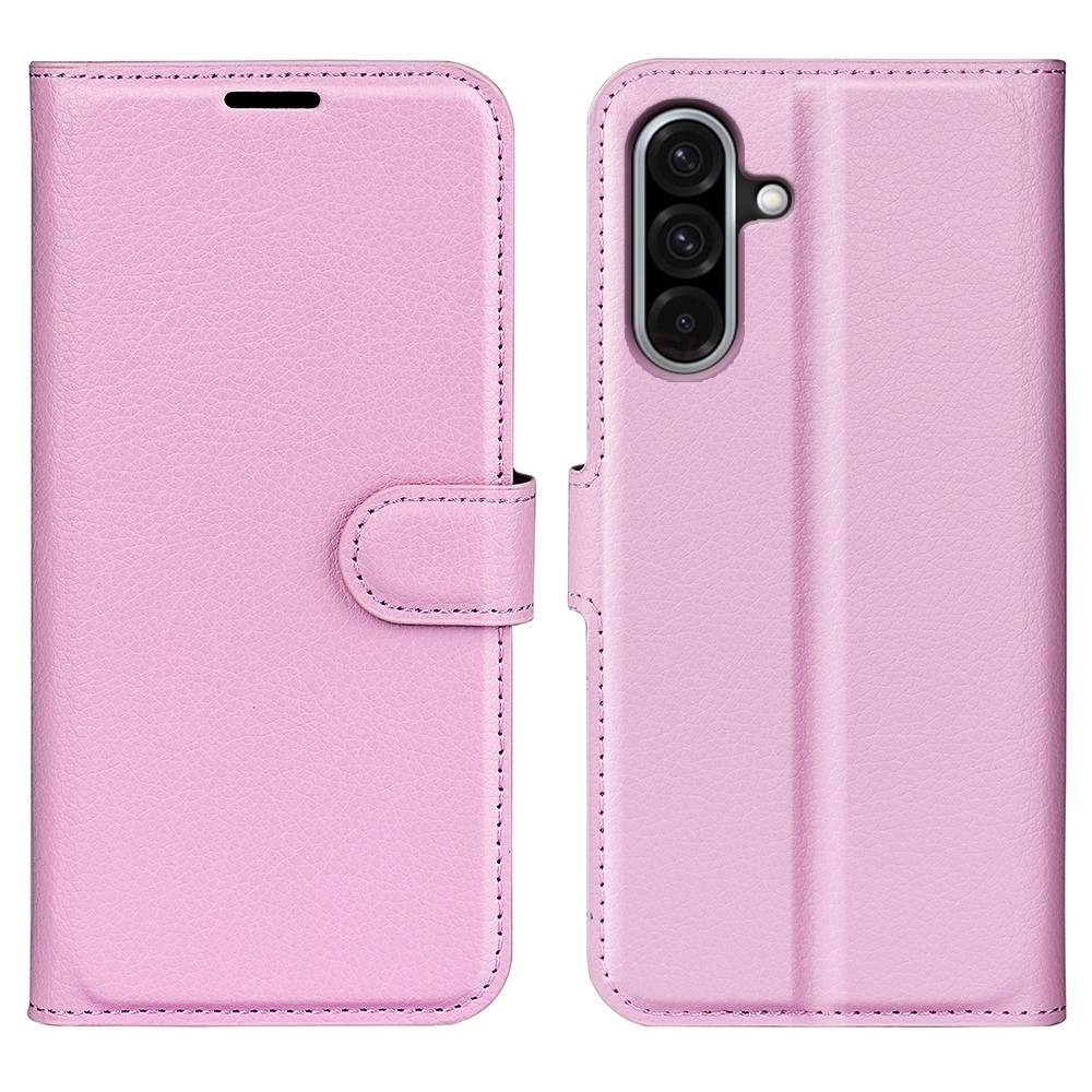 Litchi könyv tok Samsung Galaxy A36 5G - rózsaszínű