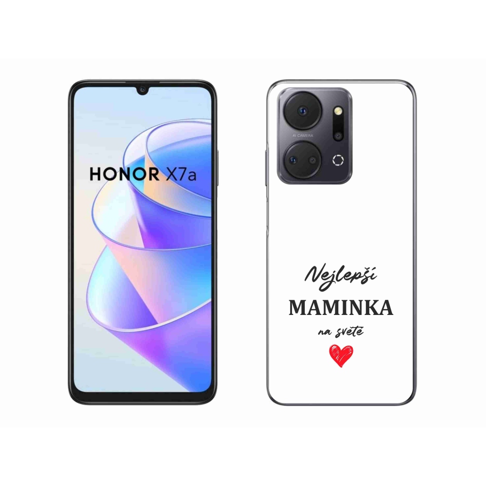 Gél borító mmCase a Honor X7a készülékhez - legjobb anya 1 fehér háttér
