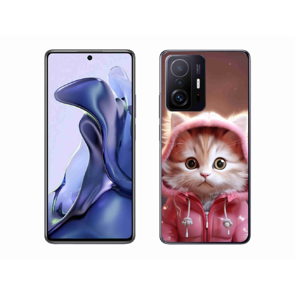 Gél borítás mmCase a Xiaomi 11T Pro számára - aranyos cica 3