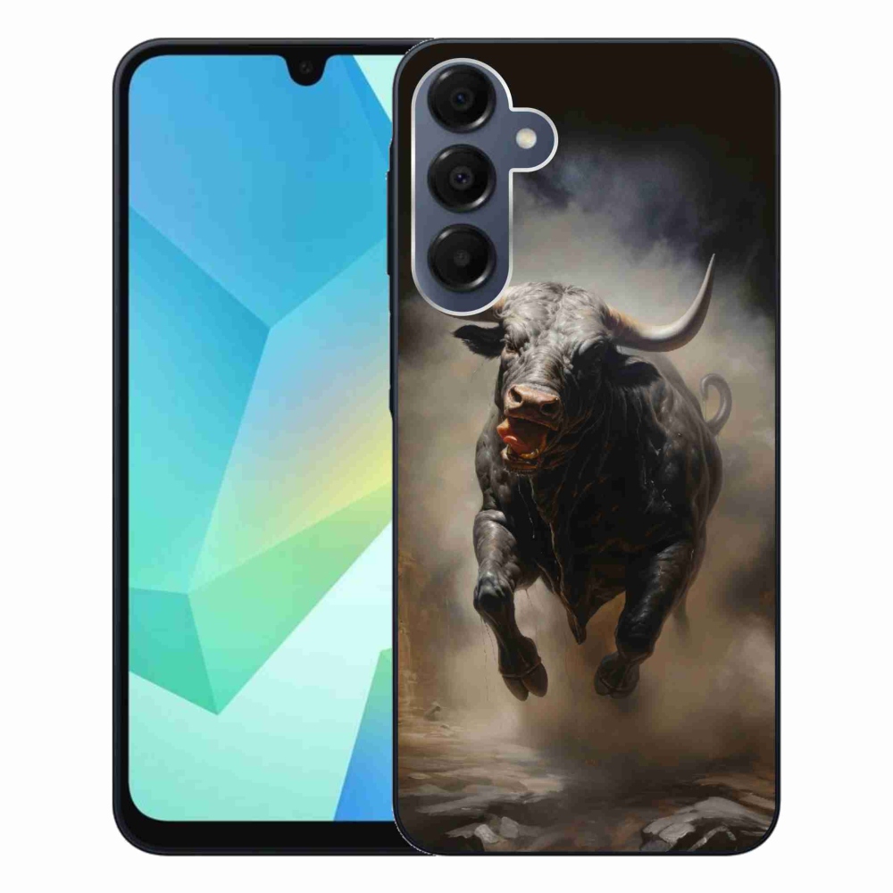 Zselés borítás mmCase Samsung Galaxy A16 4G/5G - dühös bika - Samsung Galaxy A16 4G/5G - dühös bika