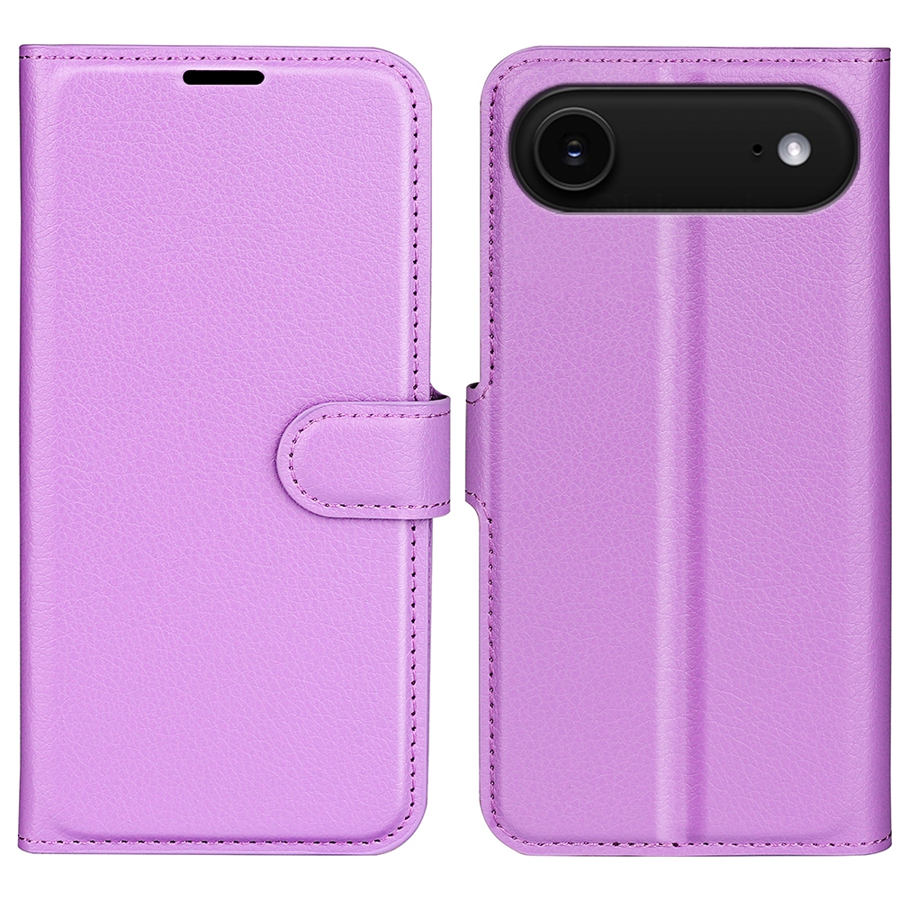Litchi könyvtáska iPhone 17 Air készülékhez - lila