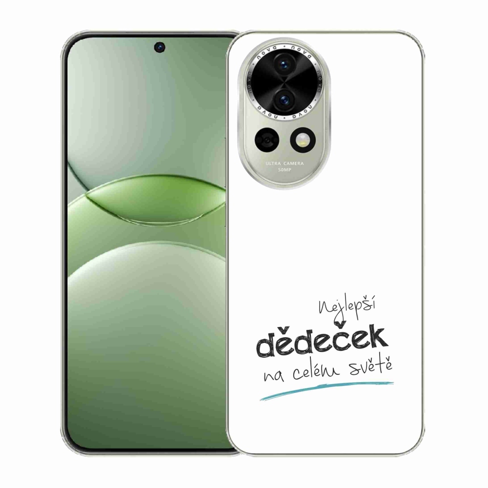 Gél borító mmCase a Huawei Nova 13 5G - legjobb nagyapa 3 fehér háttérrel