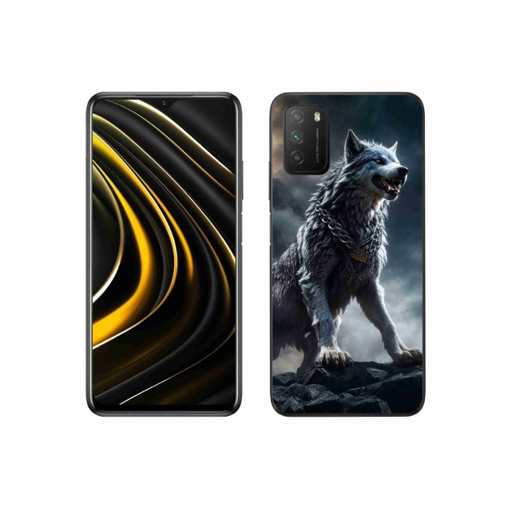 Gél borítás mmCase a Xiaomi Poco M3-hoz - farkas 1