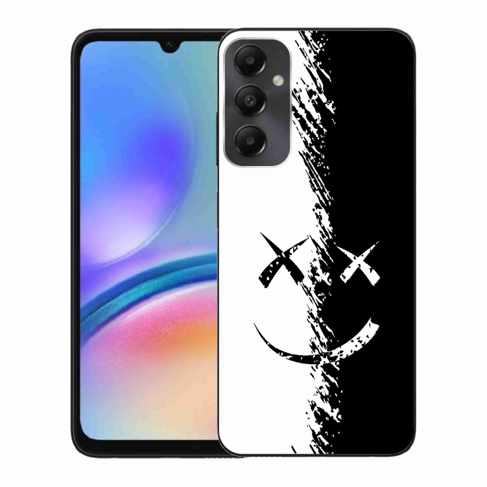 Zselés borítás mmCase Samsung Galaxy A05s készülékhez - fekete-fehér mosolygó