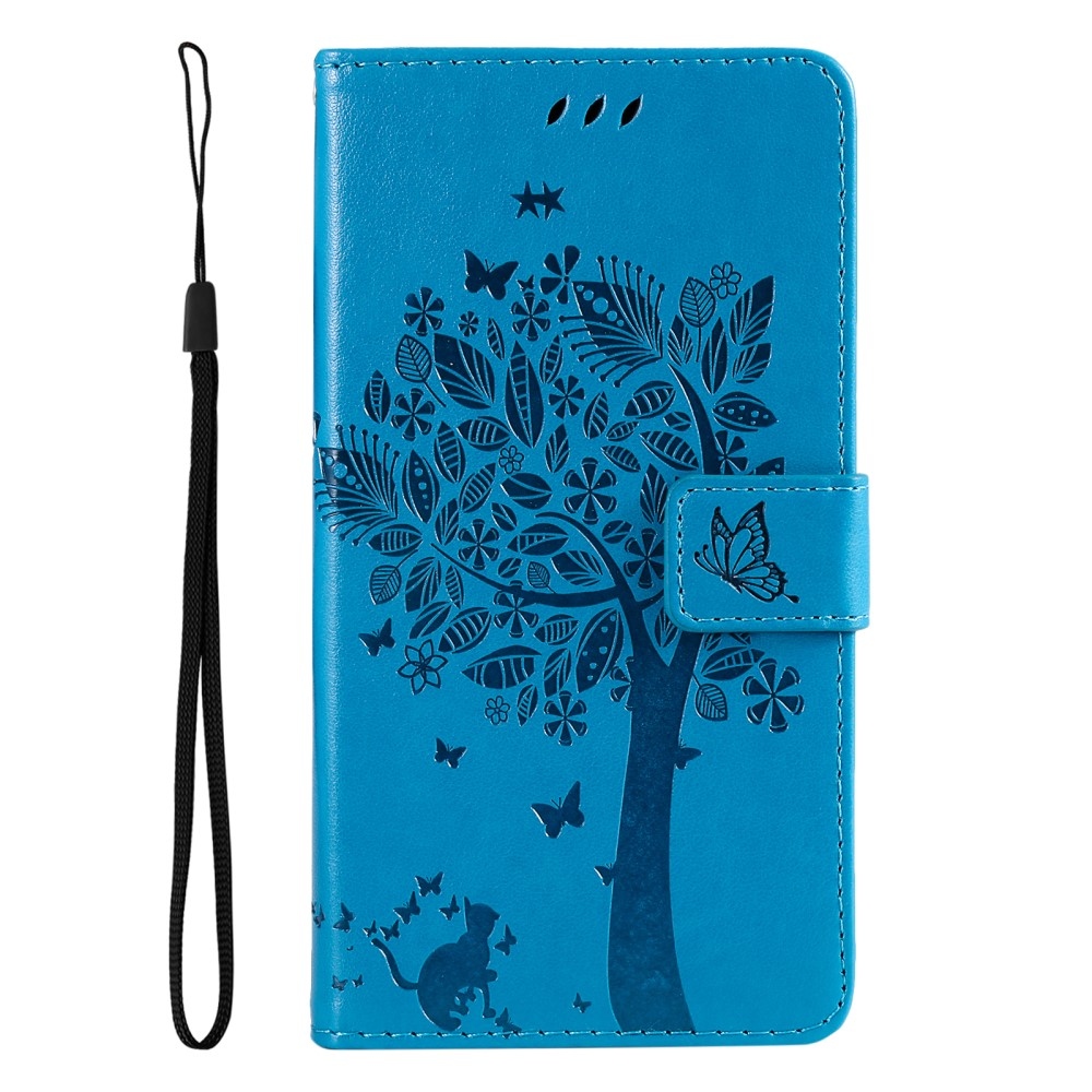 Fák könyv tok Xiaomi Redmi Note 13-hoz - kék