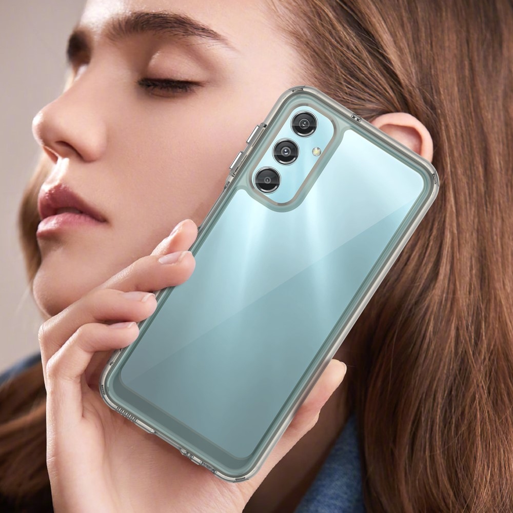 Gél tok kemény hátlappal a Samsung Galaxy A25 5G készülékhez - szürke