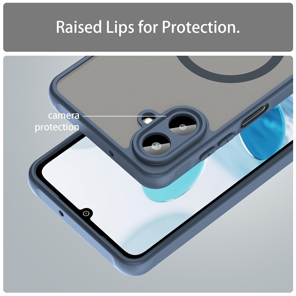 Matt zselés tok MagSafe tok a Samsung Galaxy A07 4G készülékre - kék