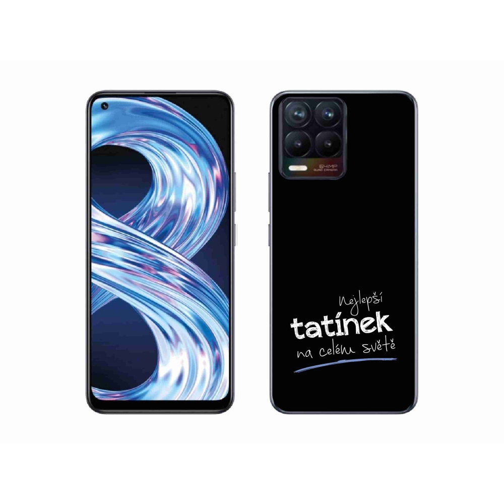Gél borítás mmCase a Realme 8 Pro-n - A legjobb apuci 4 fekete háttérrel