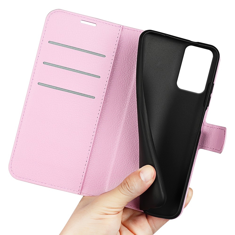 Litchi könyv tok Motorola Moto G85 5G - rózsaszínű
