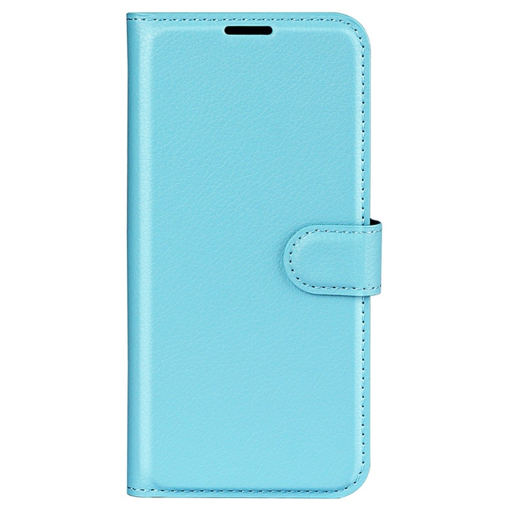 Litchi könyv tok Samsung Galaxy A35 5G - kék