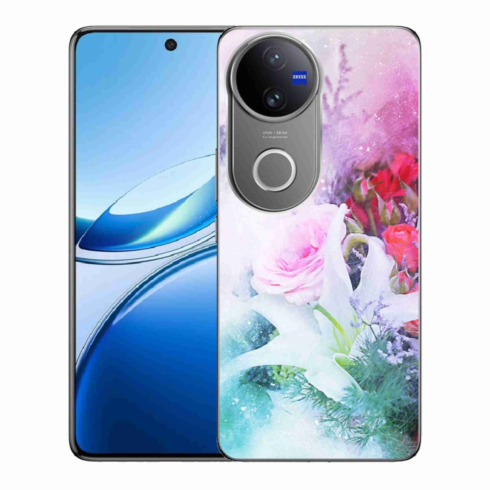 Zselés borító mmCase a Vivo V50 5G készülékhez - virág 4