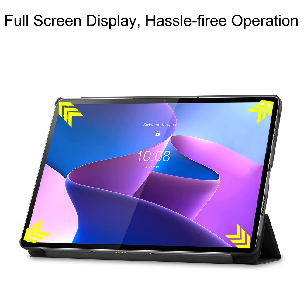 Ügyes záró tok Lenovo Tab P12 Pro táblagéphez - rózsaarany