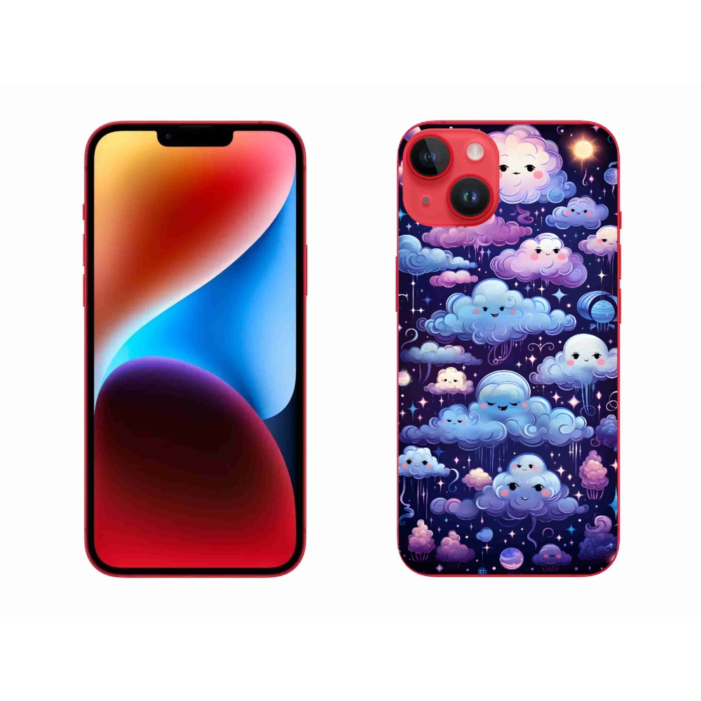Zselés borítás mmCase iPhone 14 Plus készülékhez - felhők