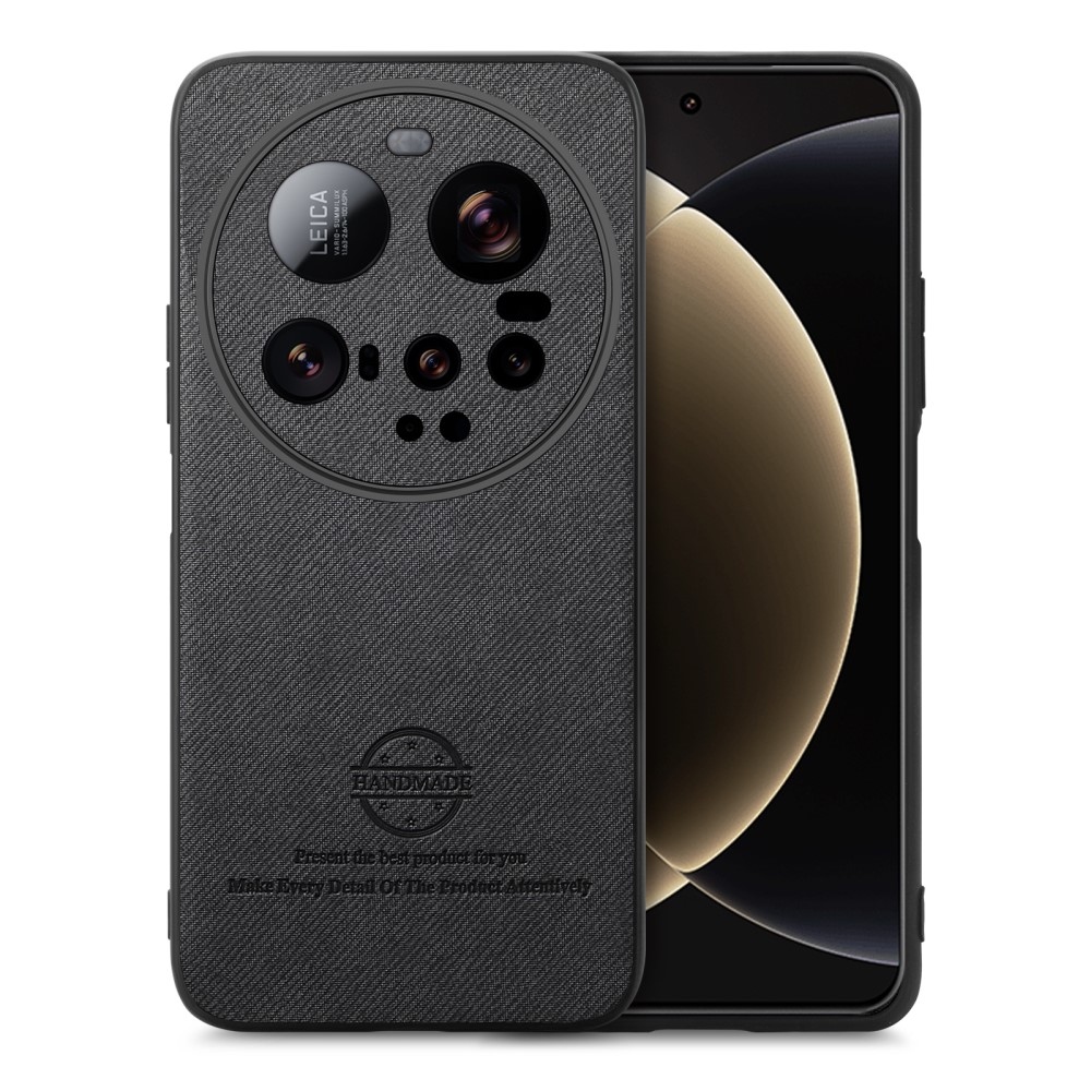 Kézműves zselés tok műbőrrel a Xiaomi 15 Ultra - fekete