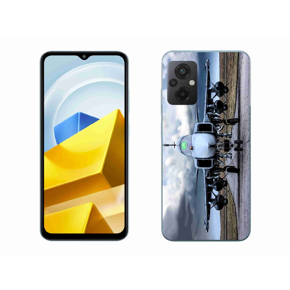 Gélburkolat mmCase a Xiaomi Poco M5 4G-hez - katonai repülőgépekhez