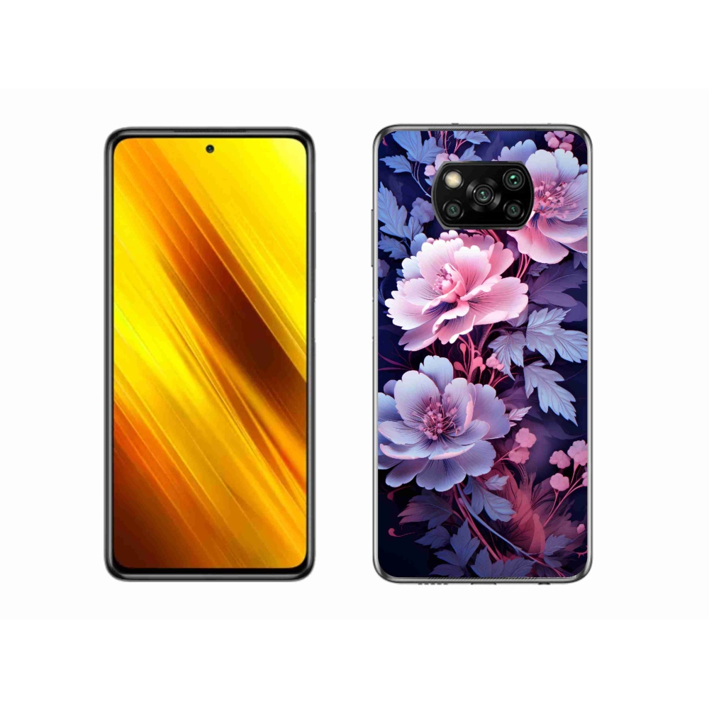 Gél borító mmCase a Xiaomi Poco X3-hoz - virágok 11