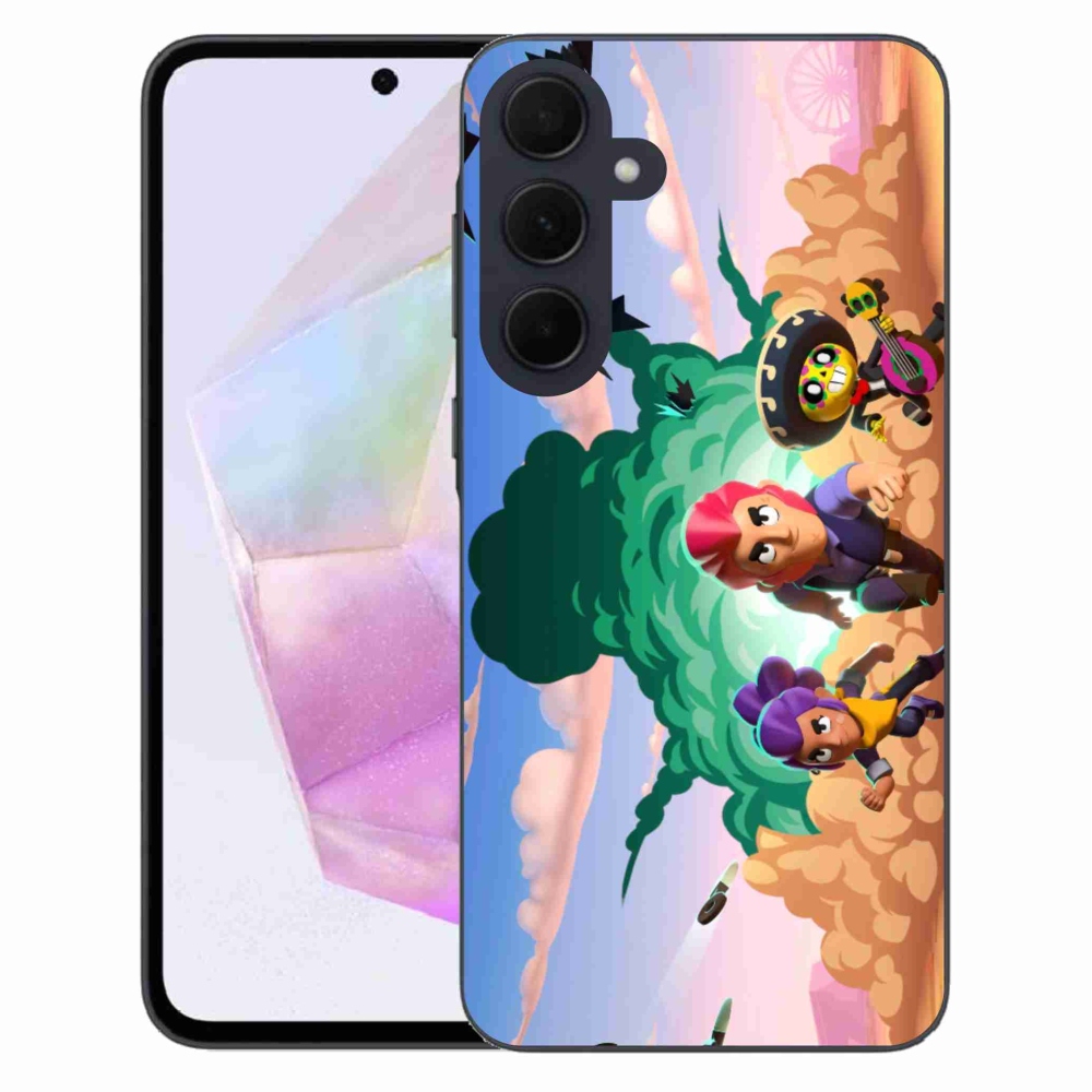 Gél borítás mmCase Samsung Galaxy A35 5G - verekedés csillagok