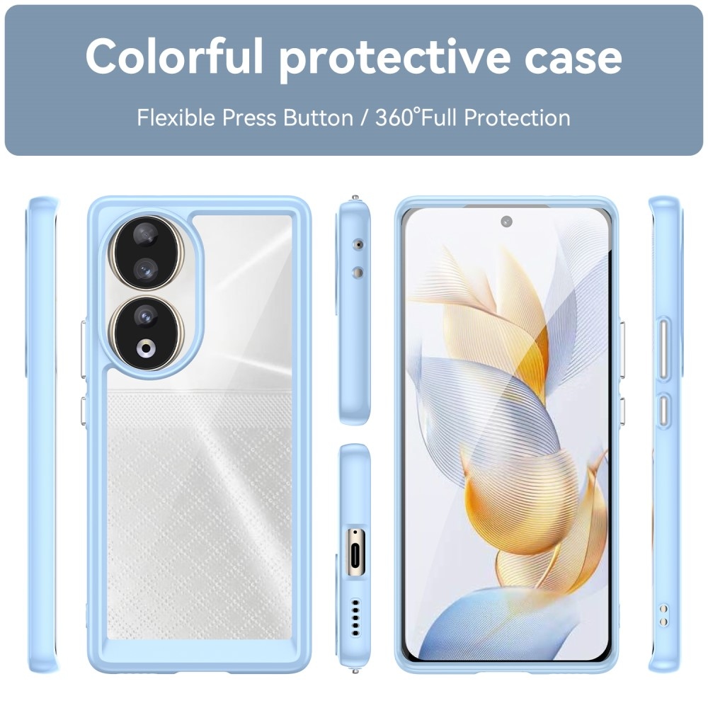 Gél tok fix hátlappal Honor 90-hez - világoskék
