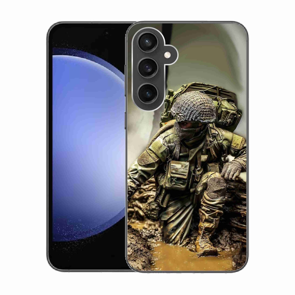 Zselés borítás mmCase Samsung Galaxy S23 FE - katonás
