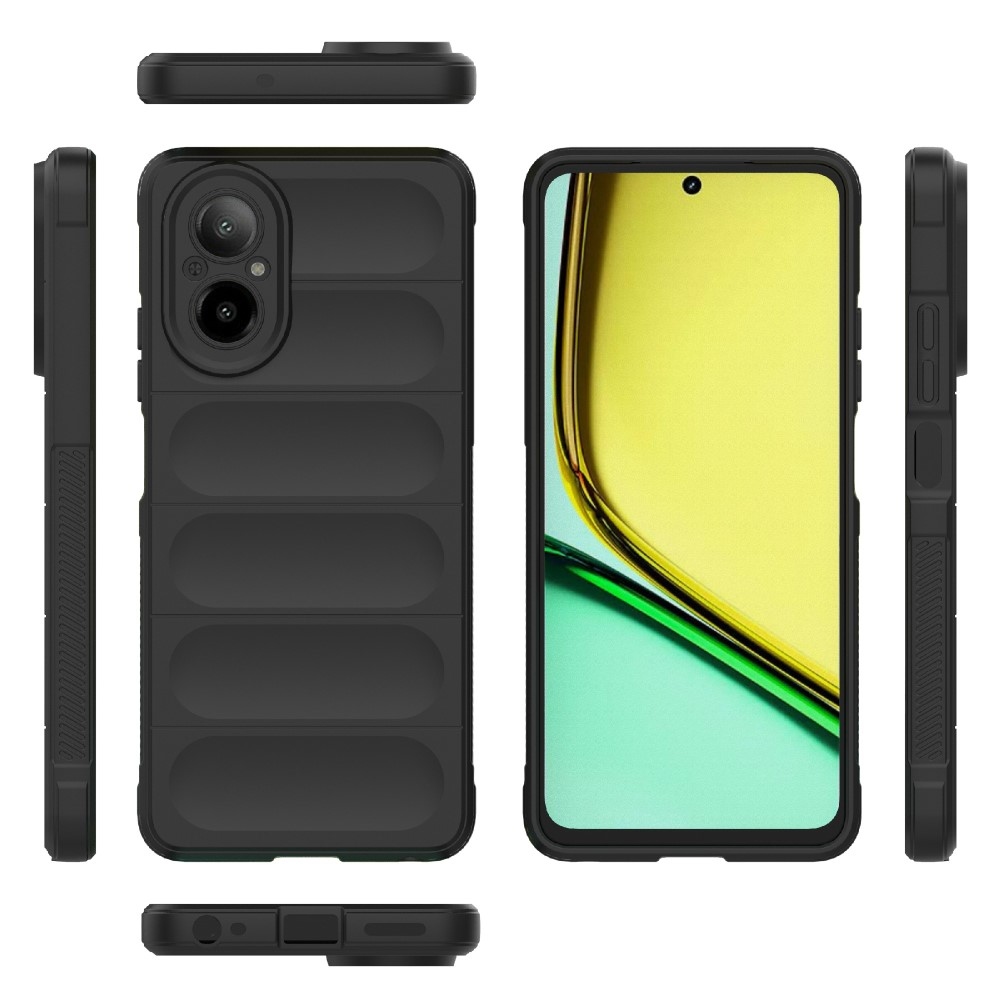 Rugg tartós zselés mobiltelefon borító Realme C67 - fekete