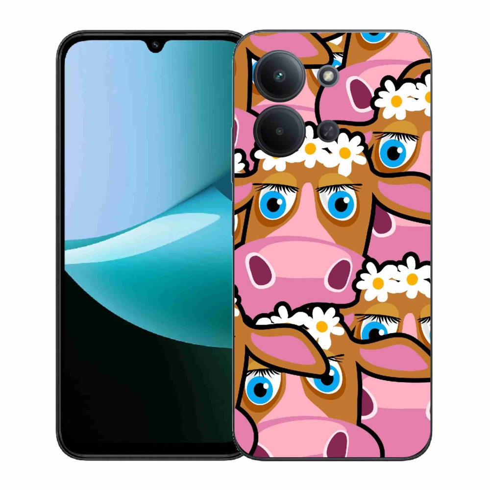 Gél borítás mmCase a Xiaomi Redmi 15C 4G (171mm)/Poco C85 4G (171mm) - karikatúra tehenekhez