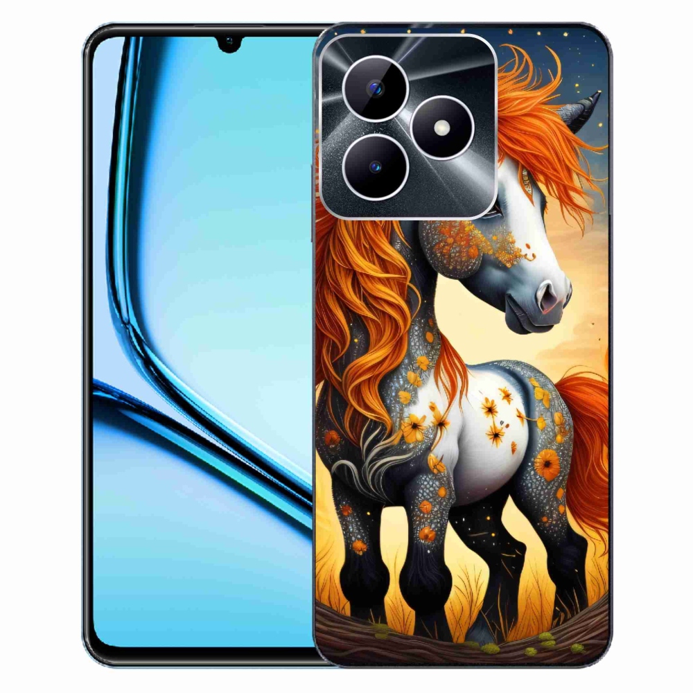 Zselés borító mmCase a Realme Note 50 készülékhez - színes póni