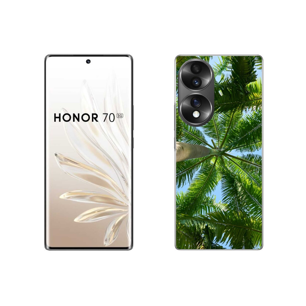 Zselés borítás mmCase a Honor 70-hez - pálmafák