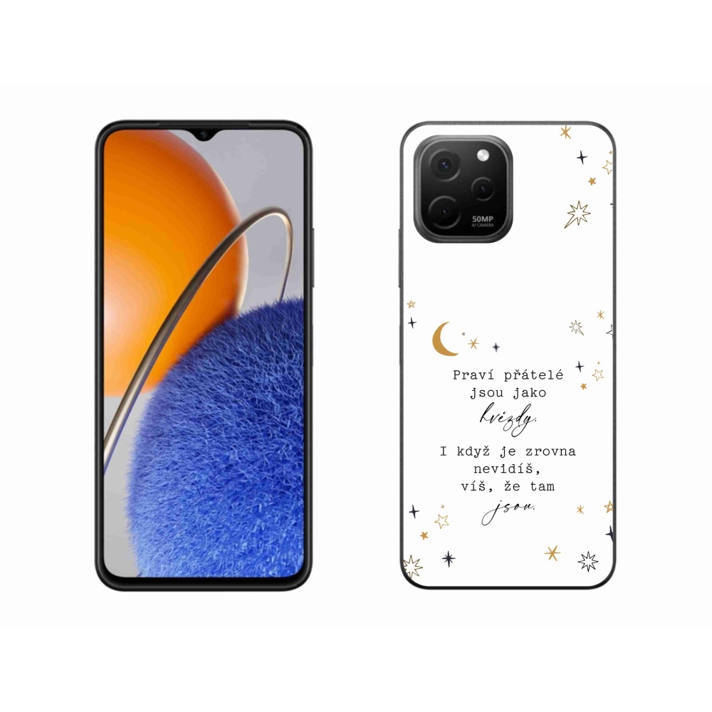 Gél borítás mmCase a Huawei Nova Y61-en - idézem 6 fehér háttér
