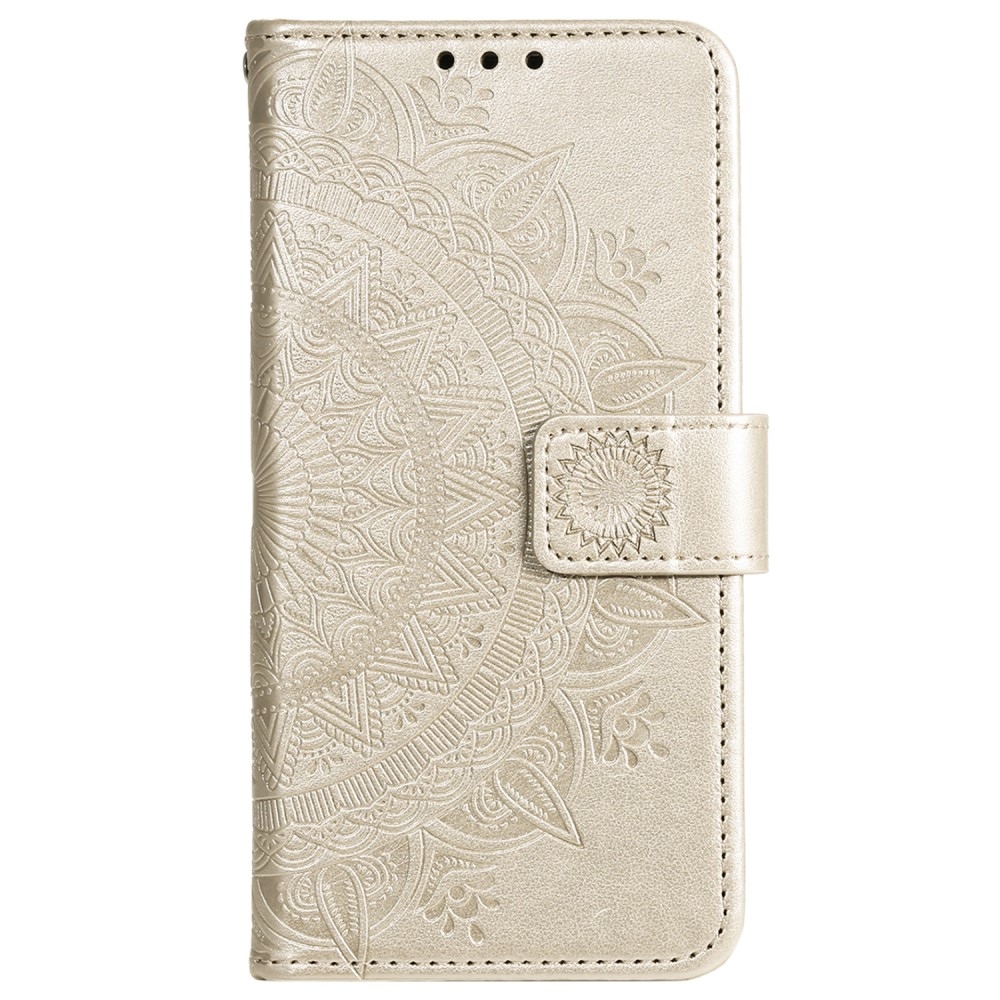 Mandala könyv tok a Xiaomi 15-öshöz - arany színű