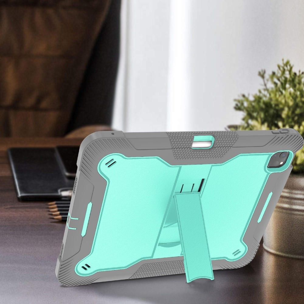 Kick tartós hibrid tok iPad Pro 13 (2024) készülékhez - szürke/mentol színű