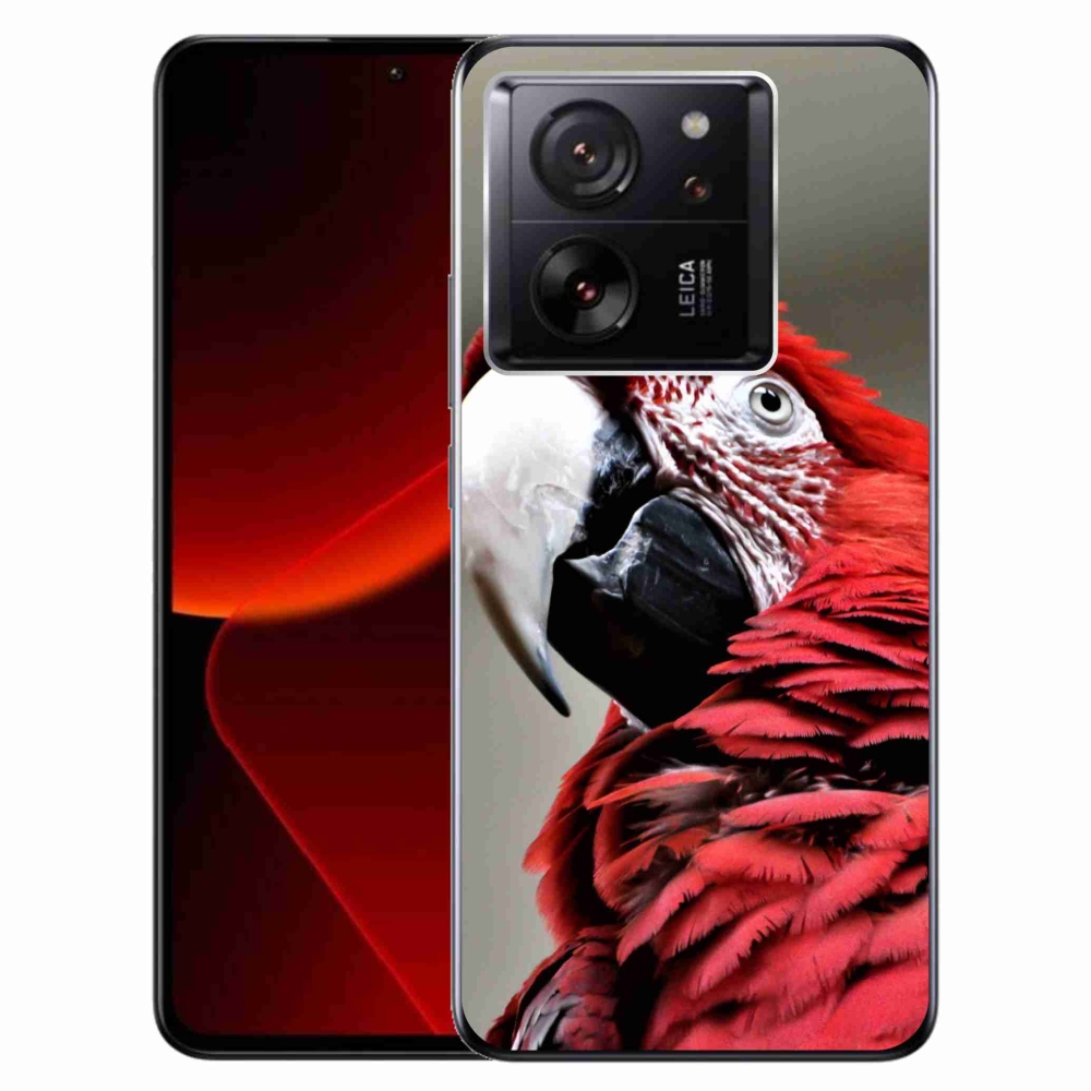 Gél tok mmCase a Xiaomi 13T/13T Pro készülékhez - papagáj ara piros