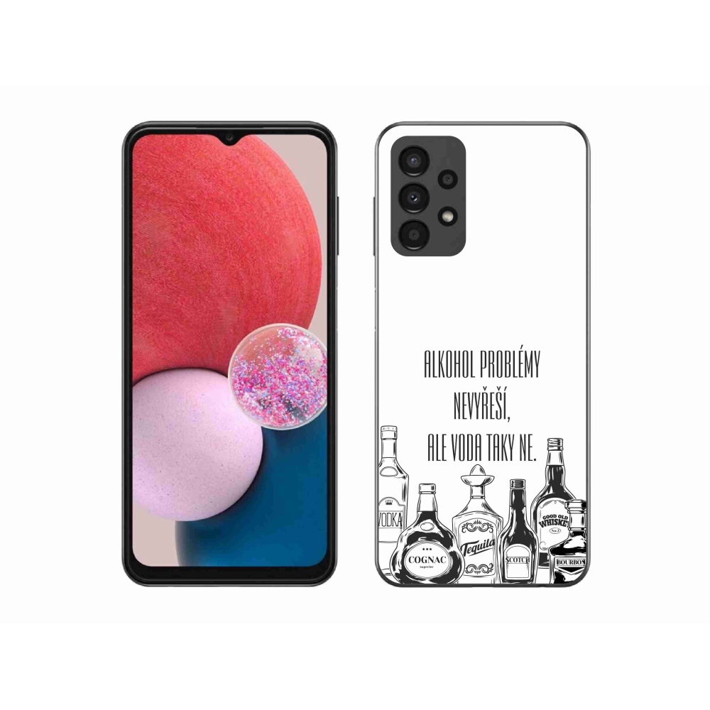 Gél borító mmCase Samsung Galaxy A13 4G - vicces szöveg fehér háttérrel