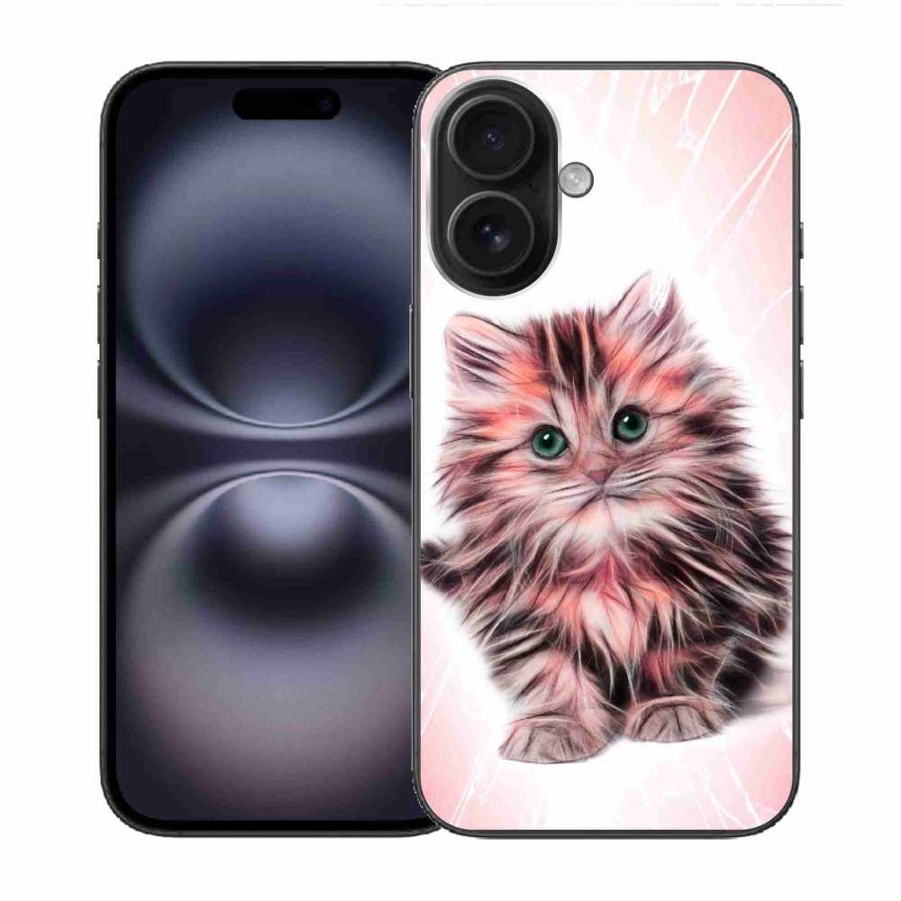 Gél borítás mmCase iPhone 16 készülékhez - aranyos cica