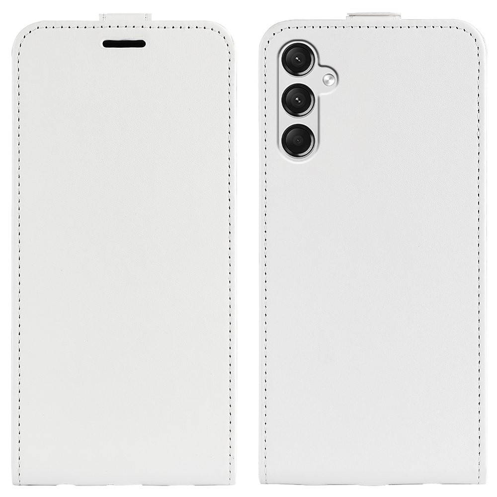 Függőleges könyvtáska Samsung Galaxy A25 5G készülékhez - fehér