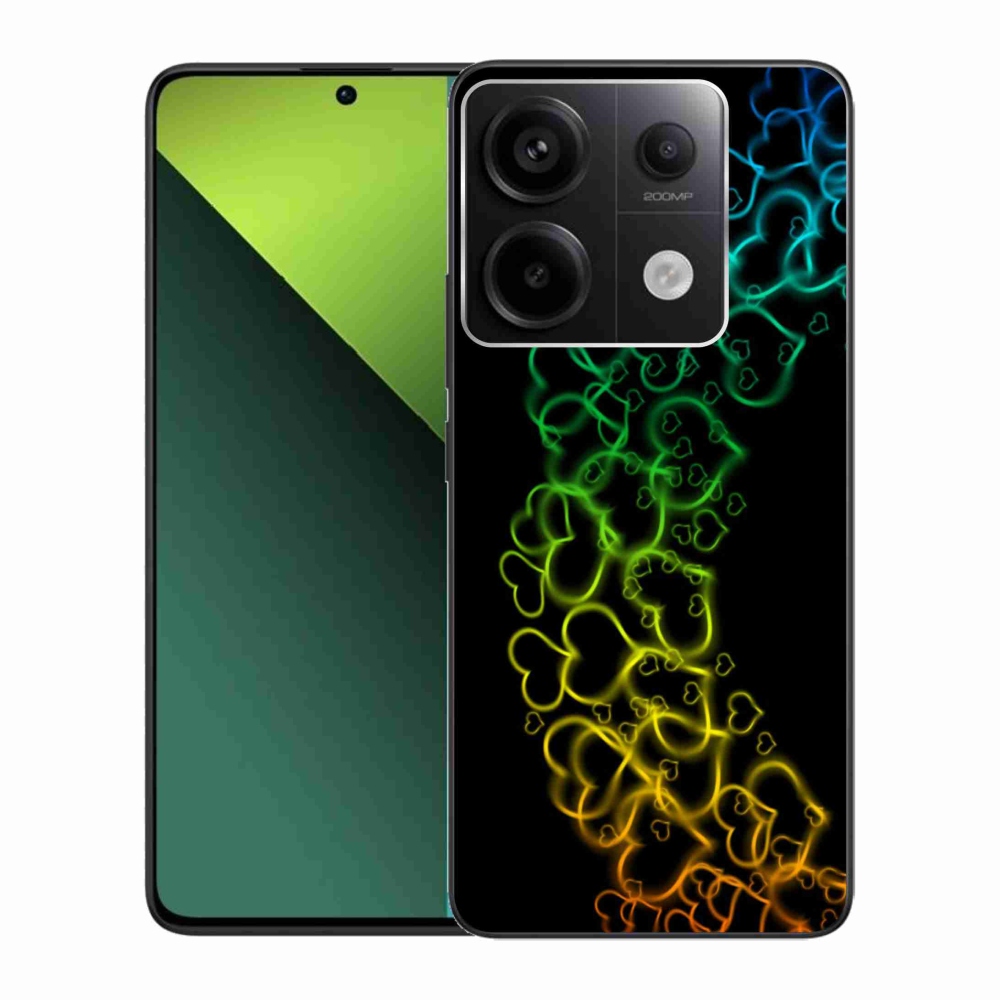 Gél borítás mmCase a Xiaomi Redmi Note 13 Pro 5G/Poco X6 5G számára - színes szívek