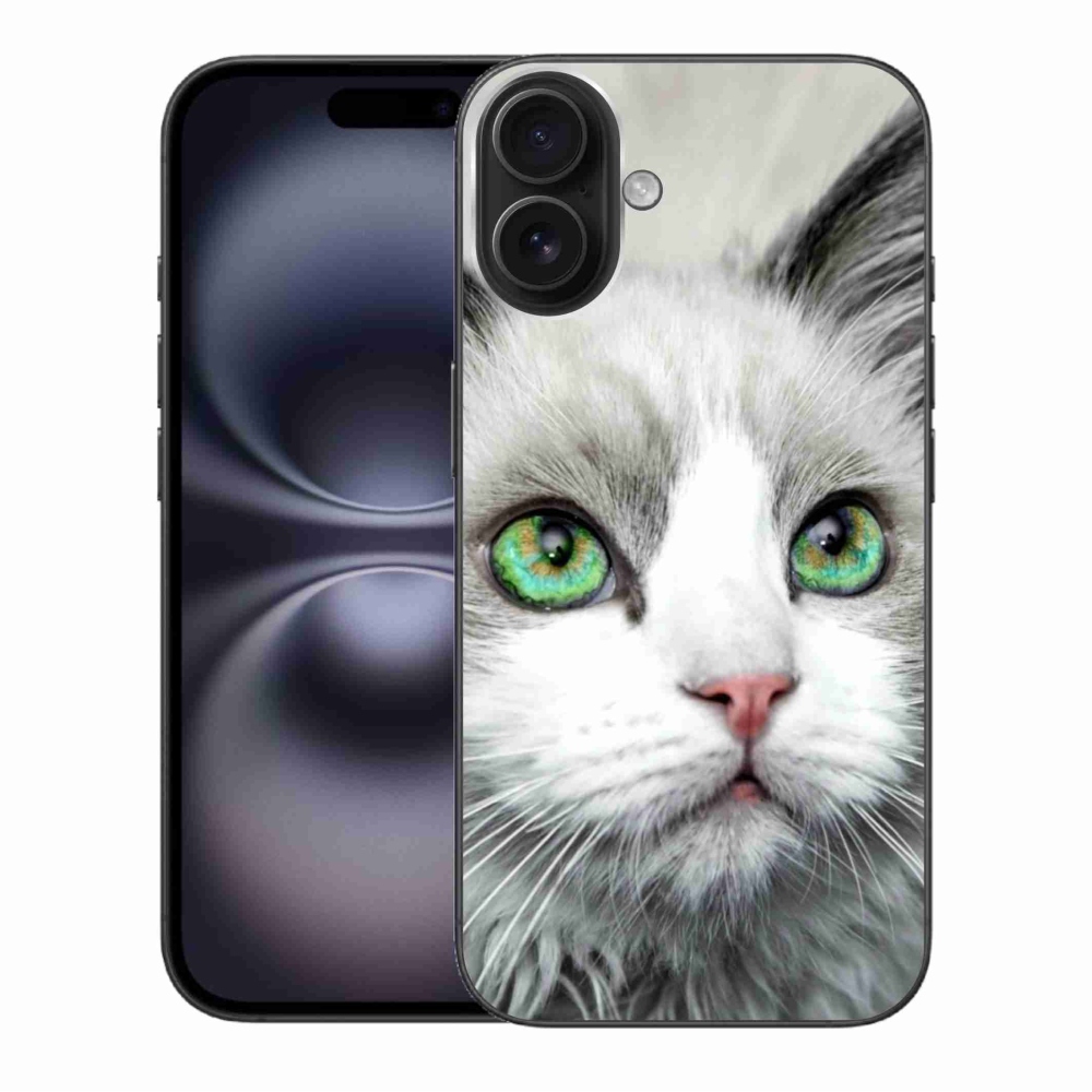 Zselés borítás mmCase iPhone 16 Plus készülékhez - macska nézet